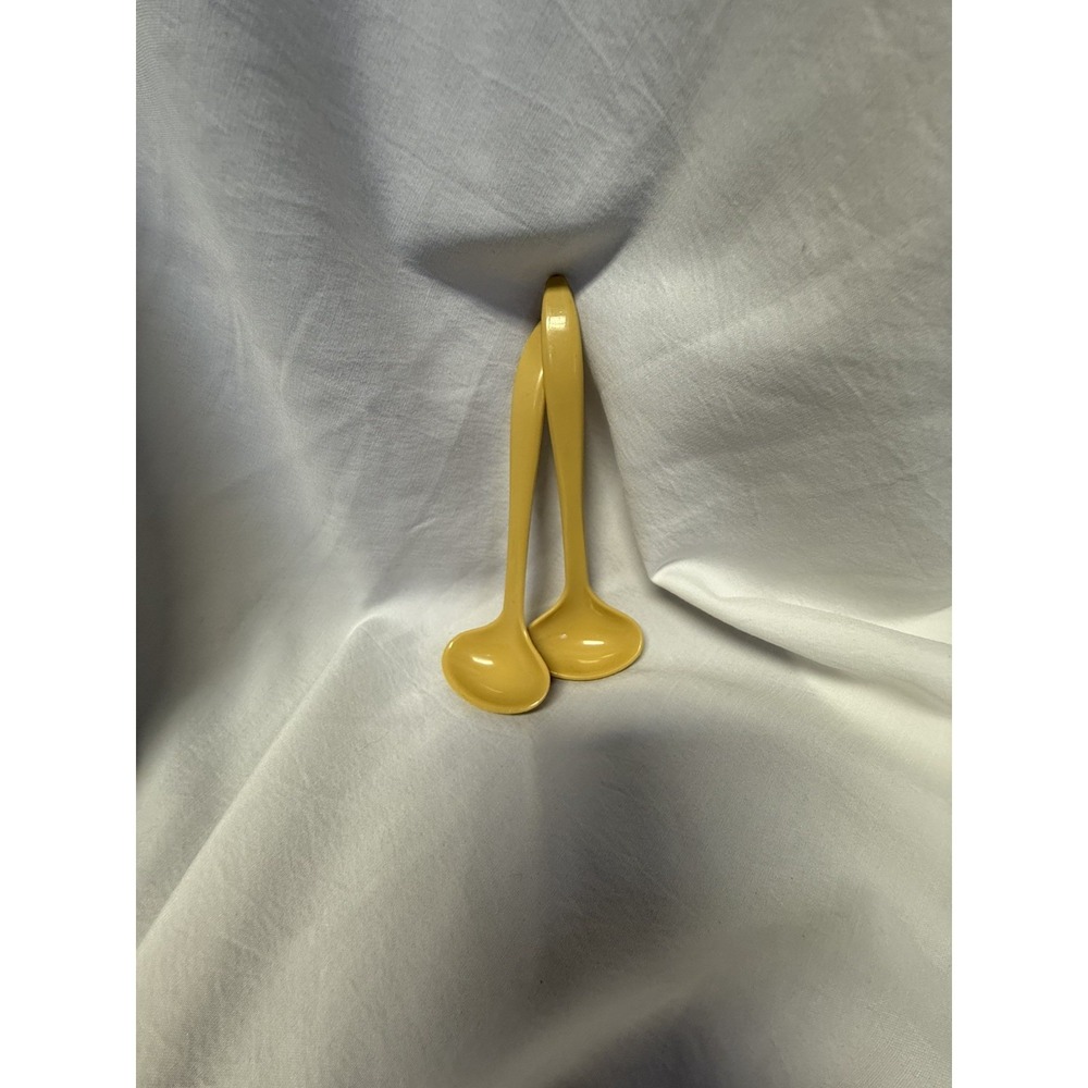 Vintage Tupperware Mini Ladle Condiment Serving Spoons‎ ~Yellow Gold 872-6B
